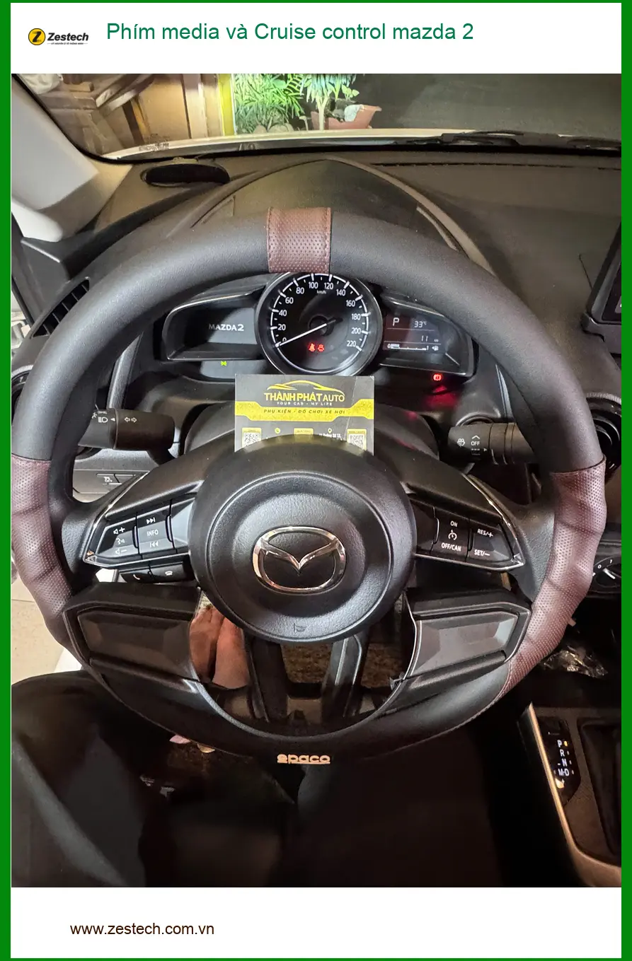 Anh Nhật lắp Phím media và Cruise control Mazda 2 ở Quận 2 tiện lợi ảnh thực tế 5