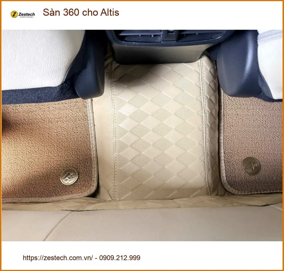Chú Phước lắp Sàn 360 cho Altis tại Quận 1 để lái xe an toàn trong phố