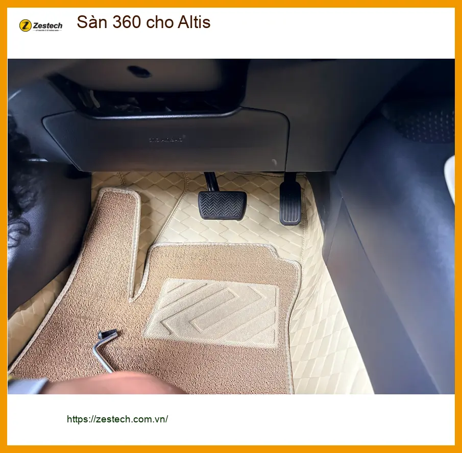 Chú Phước lắp Sàn 360 cho Altis tại Quận 1 để lái xe an toàn trong phố ảnh thực tế 2