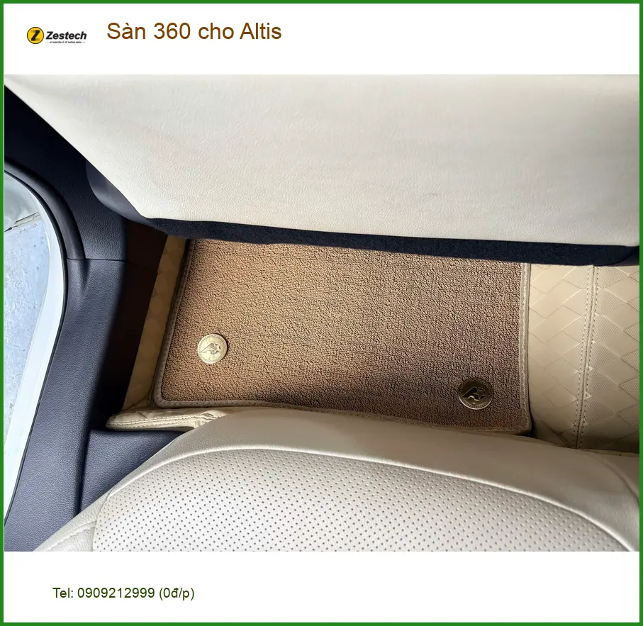 Chú Phước lắp Sàn 360 cho Altis tại Quận 1 để lái xe an toàn trong phố ảnh thực tế 4