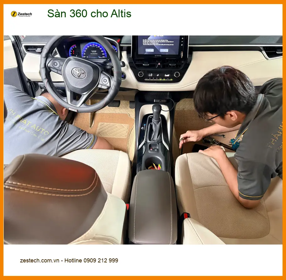 Anh Tùng lắp Sàn 360 cho Altis ở Tân Bình để nội thất luôn mới ảnh thực tế 4