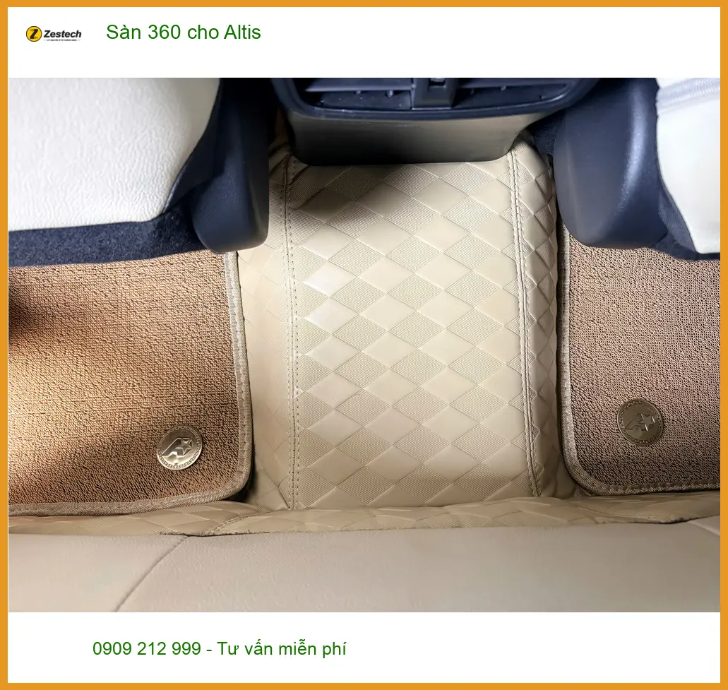 Chị Ngọc Anh lót Sàn 360 cho Toyota Altis tại Quận 9 cho xe luôn sạch đẹp