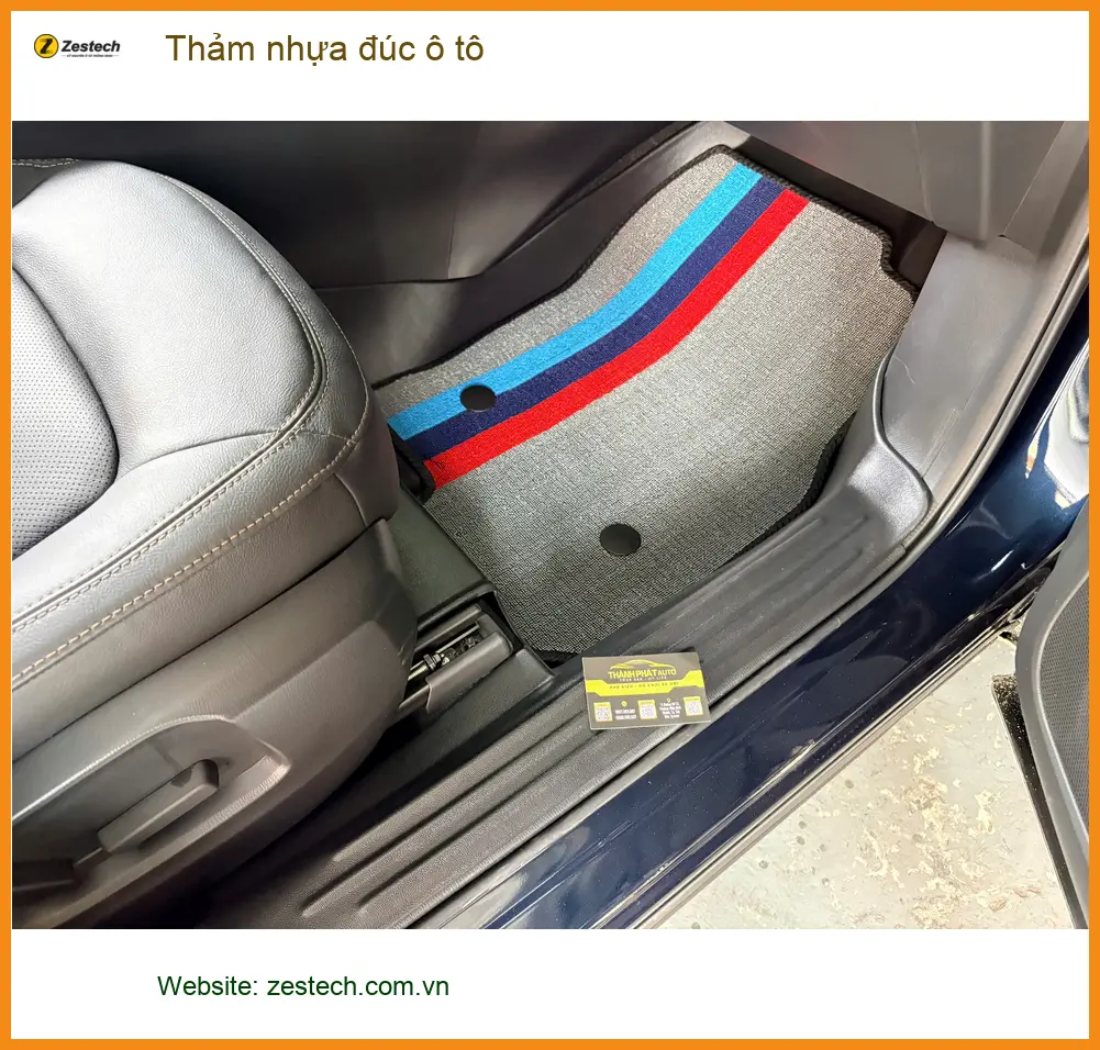 Anh Dũng Suzuki XL7 Thảm nhựa đúc ô tô tại Hóc Môn để dễ vệ sinh mùa mưa