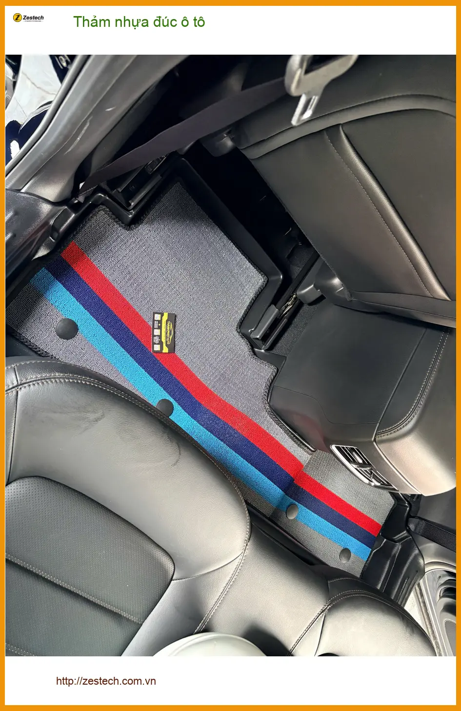 Anh Khang lắp thảm nhựa đúc ô tô cho Hyundai Accent tại Quận Thủ Đức để nội thất luôn sạch đẹp ảnh thực tế 3