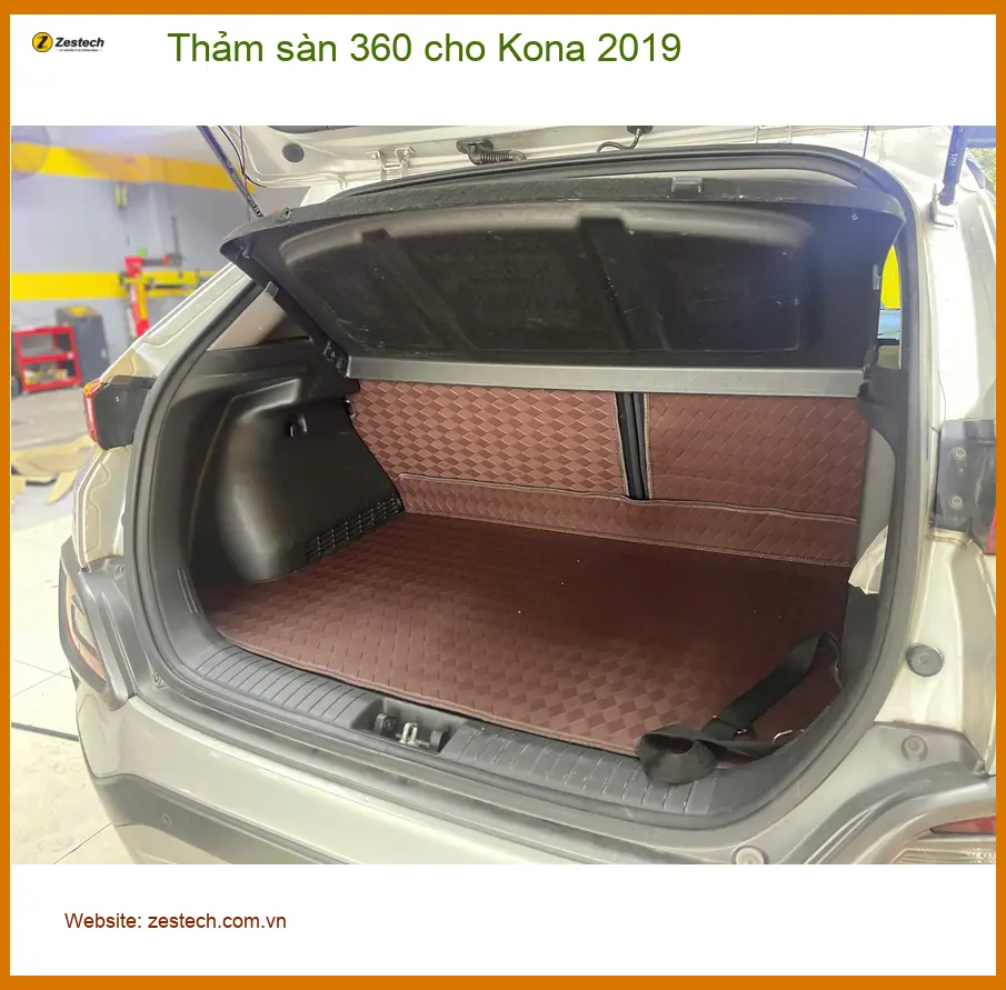 Anh Khang lắp Thảm sàn 360 cho Kona 2019 tại Quận Thủ Đức để nội thất luôn sạch đẹp ảnh thực tế 5