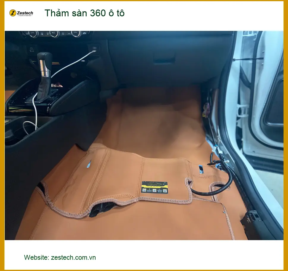 Anh Minh lắp Thảm sàn 360 ô tô cho Suzuki Swift tại Quận 5 để nội thất luôn sạch đẹp ảnh thực tế 2