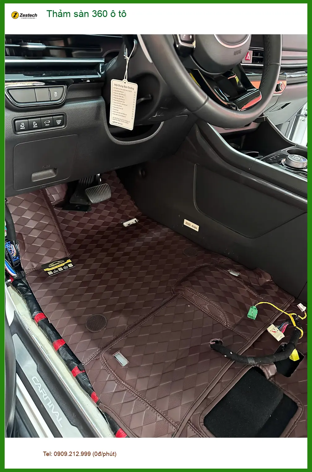 Anh Hoàng Long tìm Thảm sàn 360 ô tô cho Kia Carnival ở Quận Tân Phú ảnh thực tế 3