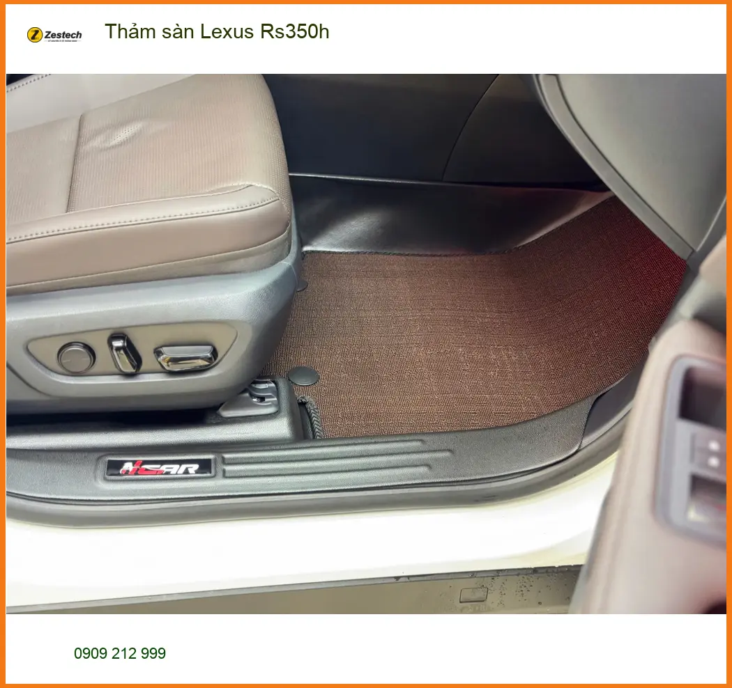 Chị Mai lắp thảm sàn Lexus Rs350h tại Cần Giờ bảo vệ sàn xe tối ưu ảnh thực tế 3