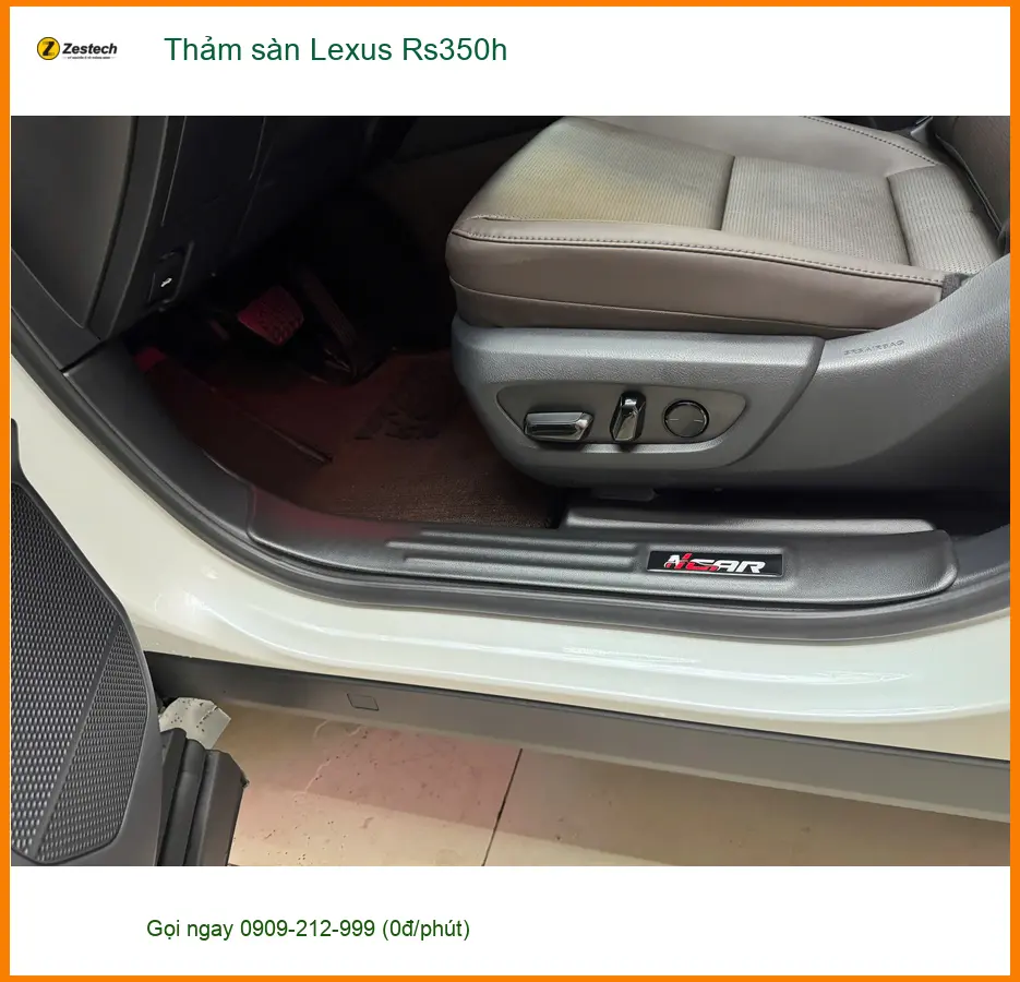 Anh Lâm lắp thảm sàn Lexus Rs350h tại Quận Tân Phú vì thảm cũ đã mòn ảnh thực tế 2