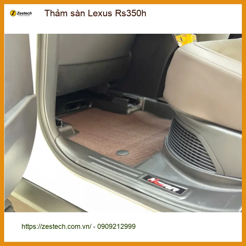 Anh Lâm lắp thảm sàn Lexus Rs350h tại Quận Tân Phú vì thảm cũ đã mòn ảnh thực tế 3