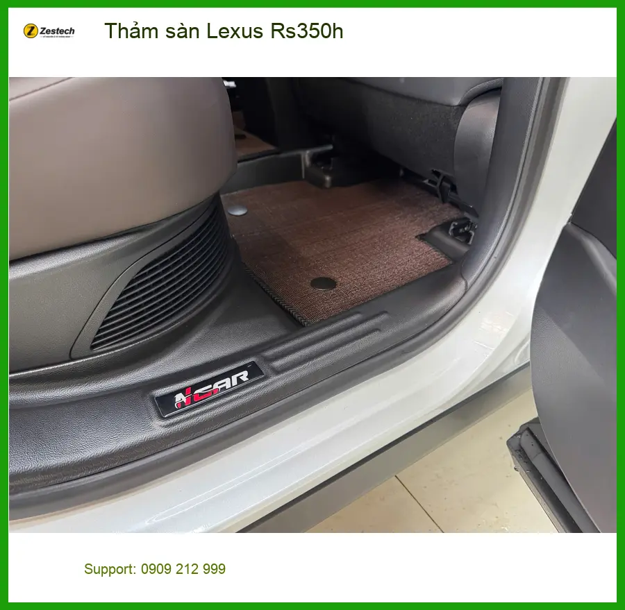 Anh Lâm lắp thảm sàn Lexus Rs350h tại Quận Tân Phú vì thảm cũ đã mòn ảnh thực tế 4