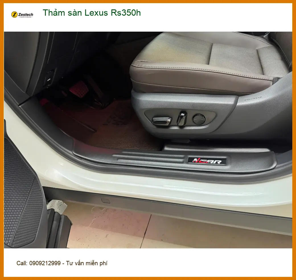 Chị Thúy lắp Thảm sàn Lexus RS350h tại Quận 9 để nội thất luôn sạch đẹp và bền bỉ