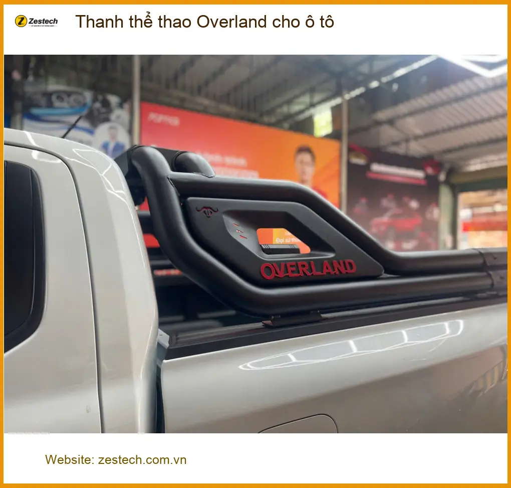Anh Lân lắp thanh thể thao Overland cho bán tải Navara tại Quận 7 ảnh thực tế 3