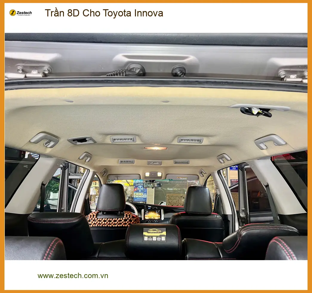 Anh Tùng lắp Trần 8D cho Toyota Innova tại Quận 9 để nội thất sang trọng hơn ảnh thực tế 2