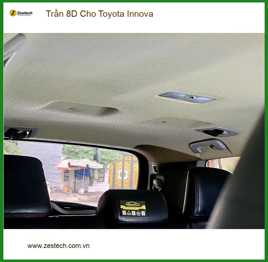 Anh Tùng lắp Trần 8D cho Toyota Innova tại Quận 9 để nội thất sang trọng hơn ảnh thực tế 5