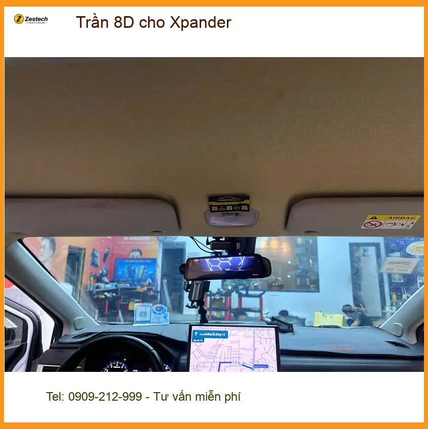 Chị Thảo lắp Trần 8D cho Xpander tại Quận 12 để nâng tầm không gian nội thất ảnh thực tế 4