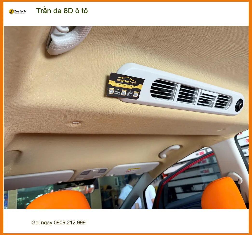 Cô Minh bọc Trần da 8D ô tô cho Ford Everest tại Quận 4, nâng tầm nội thất.