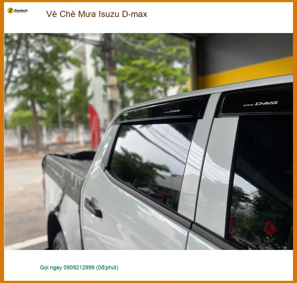 Địa chỉ lắp vè che mưa Isuzu D-max giá tốt cho Anh Trường tại Hóc Môn
