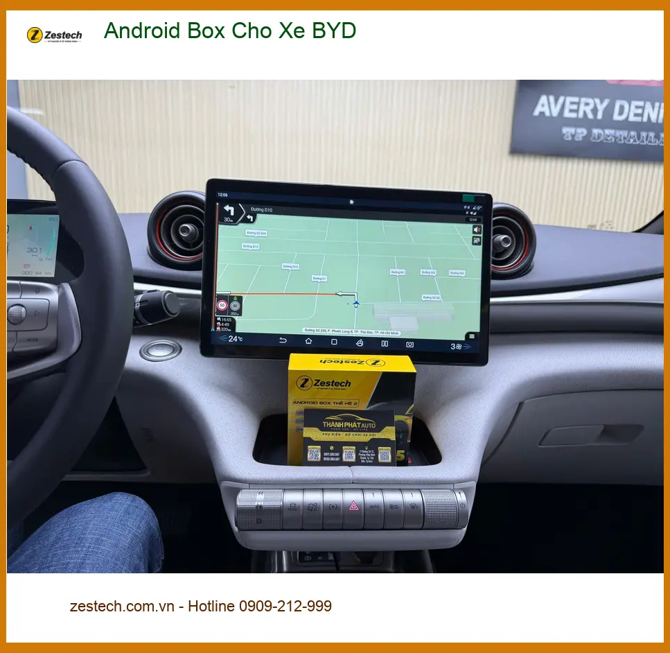 Chị Thảo lắp Android Box cho xe BYD để nâng cấp tính năng giải trí tại Quận Nhà Bè ảnh thực tế 5