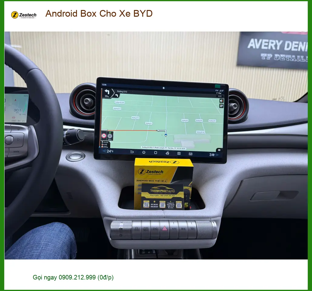 Chú Minh lắp Android Box cho xe BYD tại Củ Chi để có giải trí, dẫn đường tiện lợi
