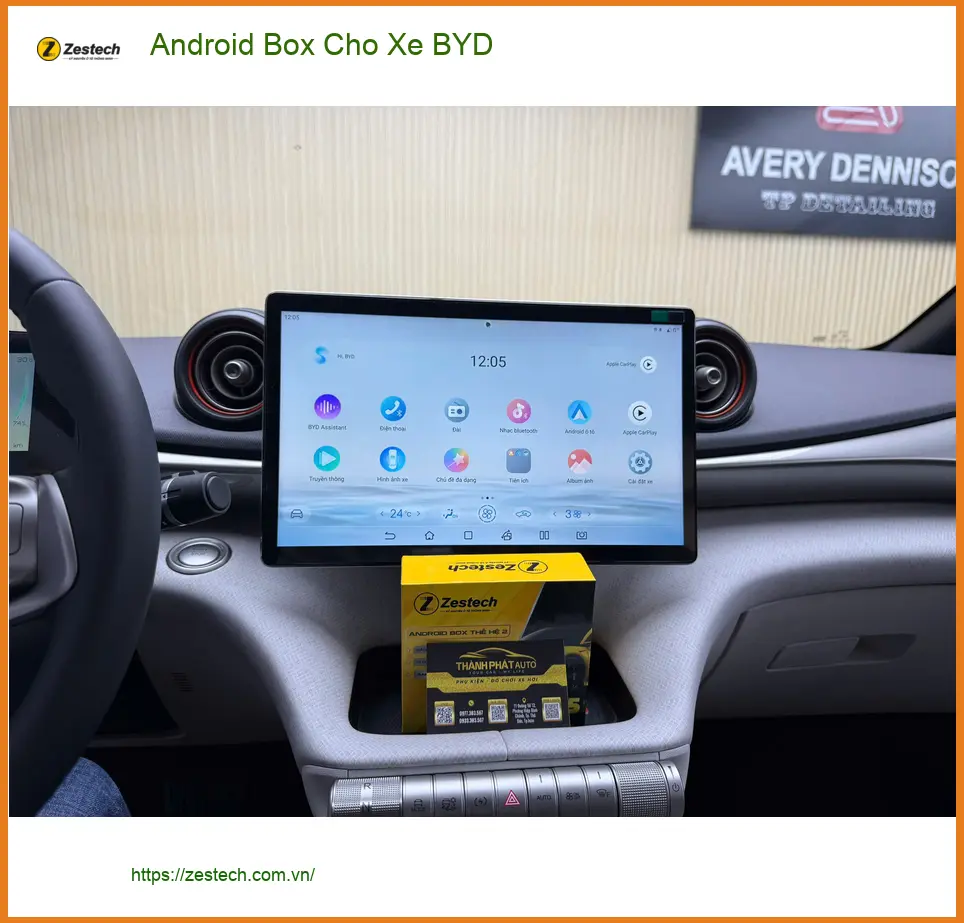 Chú Minh lắp Android Box cho xe BYD tại Củ Chi để có giải trí, dẫn đường tiện lợi ảnh thực tế 2