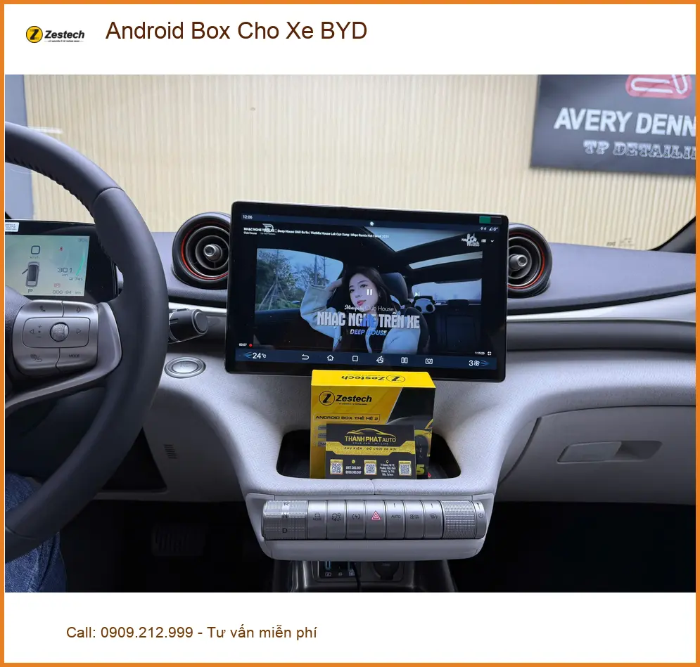 Chú Minh lắp Android Box cho xe BYD tại Củ Chi để có giải trí, dẫn đường tiện lợi ảnh thực tế 4