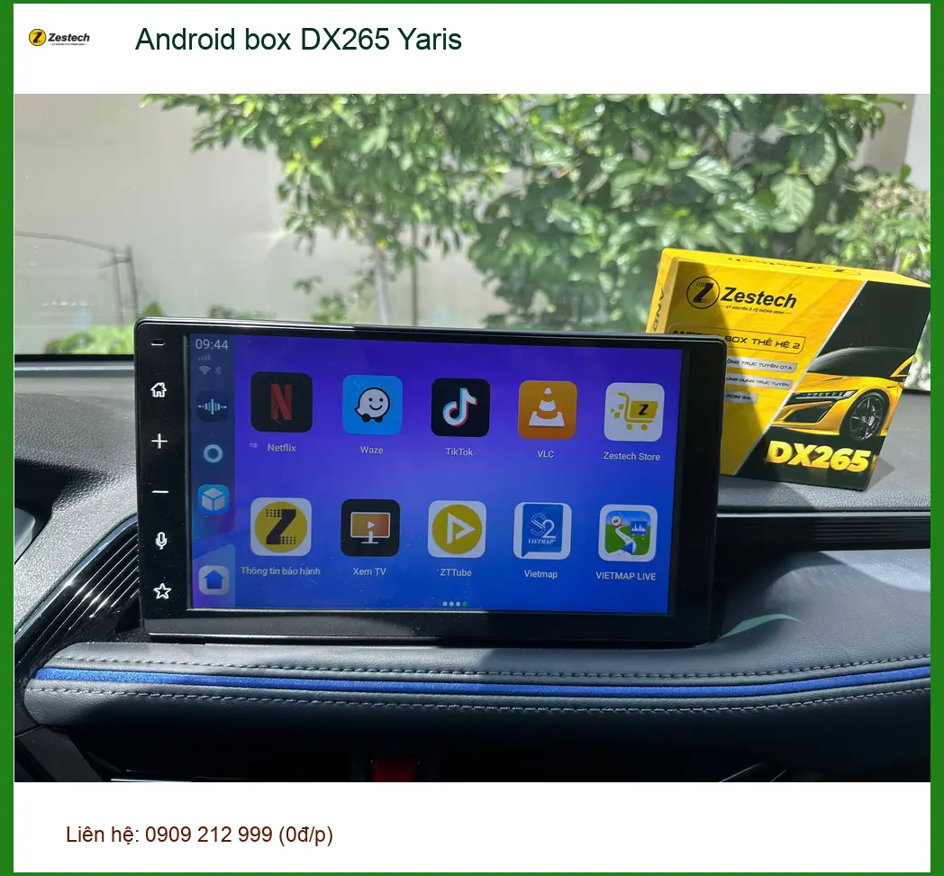 Anh Minh nâng cấp Android box DX265 cho Yaris tại Quận Huyện Nhà Bè