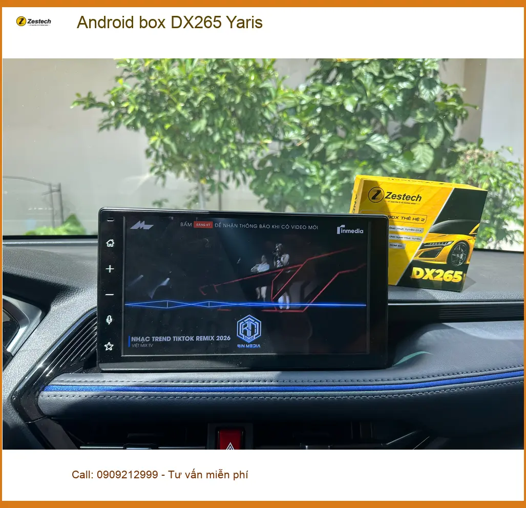 Anh Minh nâng cấp Android box DX265 cho Yaris tại Quận Huyện Nhà Bè ảnh thực tế 2