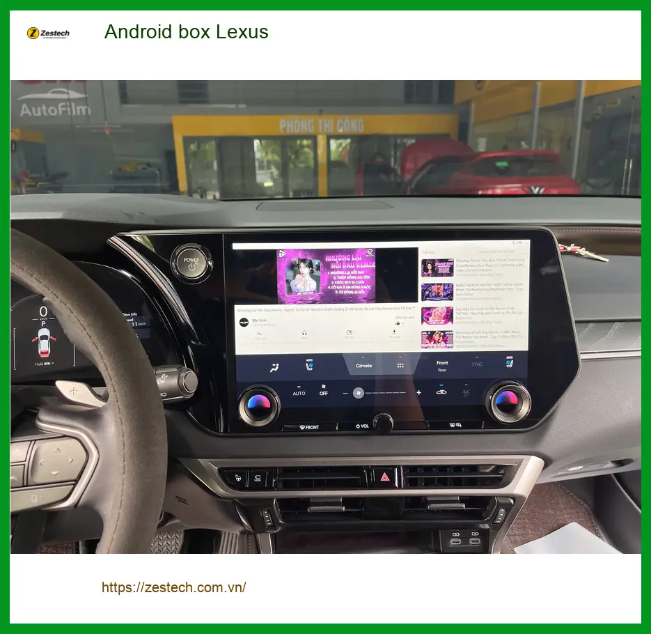 Chị Thảo lắp Android box Lexus RX 350 tại Quận Thủ Đức để nâng cấp giải trí trên xe