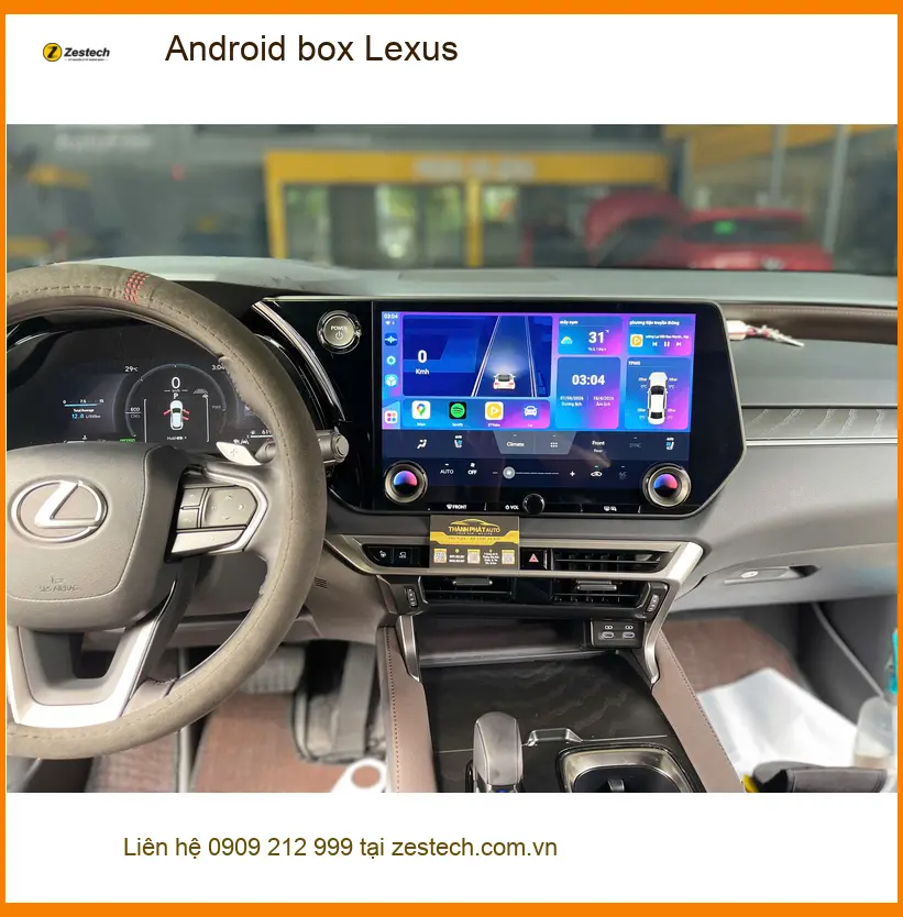 Chị Thảo lắp Android box Lexus RX 350 tại Quận Thủ Đức để nâng cấp giải trí trên xe ảnh thực tế 5