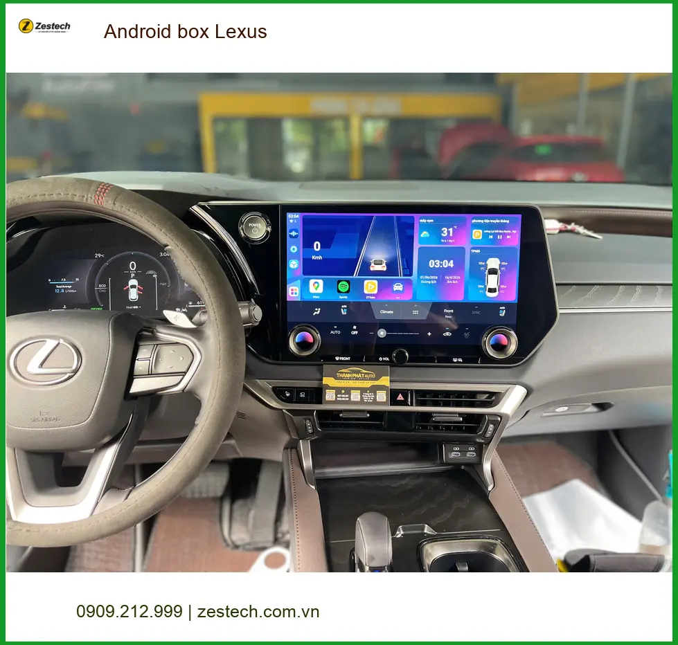 Anh Minh lắp Android Box Lexus cho RX350 tại Quận Gò Vấp xem giải trí