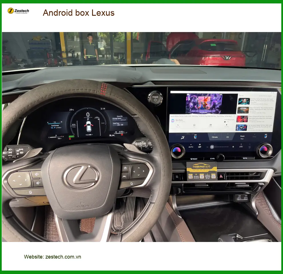 Anh Minh lắp Android Box Lexus cho RX350 tại Quận Gò Vấp xem giải trí ảnh thực tế 3