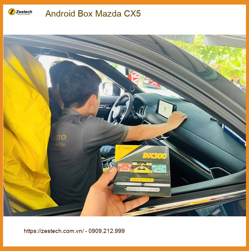 Anh Bình Minh lắp Android Box Mazda CX5 tại Quận 7 để giải trí trên xe