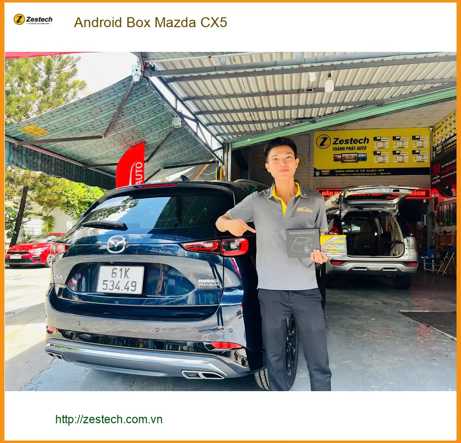 Anh Bình Minh lắp Android Box Mazda CX5 tại Quận 7 để giải trí trên xe ảnh thực tế 2