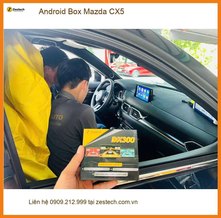 Anh Duy lắp Android Box Mazda CX5 tại Bình Chánh để giải trí trên mọi hành trình ảnh thực tế 3
