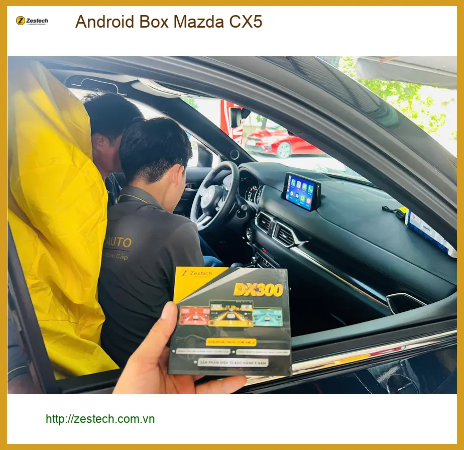 Anh Kiên lắp Android Box Mazda CX5 tại Thủ Đức để trải nghiệm giải trí đa phương tiện ảnh thực tế 2