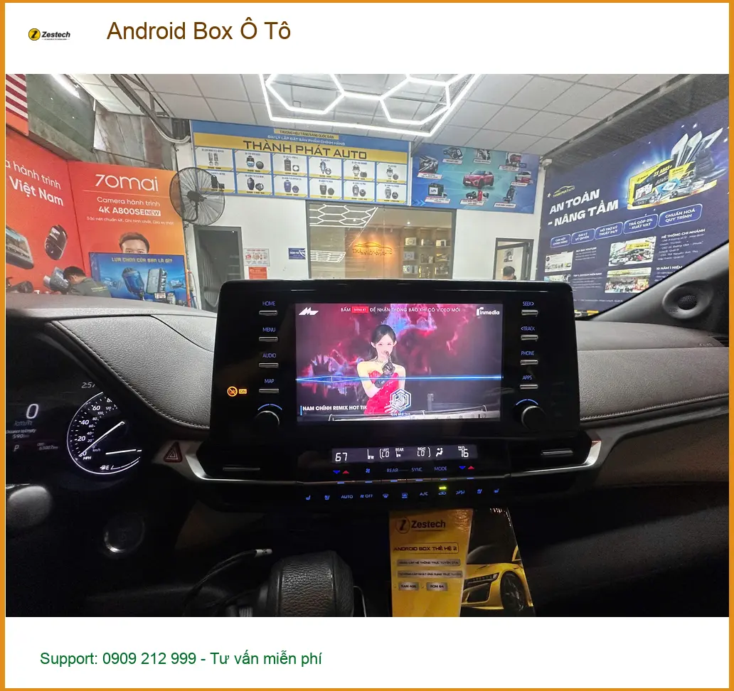 Anh Quang lắp Android Box Ô Tô cho Ford Everest tại Củ Chi để giải trí đa phương tiện ảnh thực tế 4