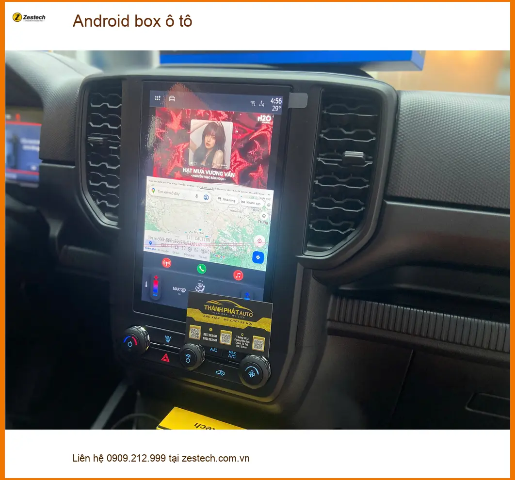 Chị Lan Anh lắp Android box ô tô cho Kia Carnival tại Quận 1 để có Google Maps tiện lợi ảnh thực tế 3