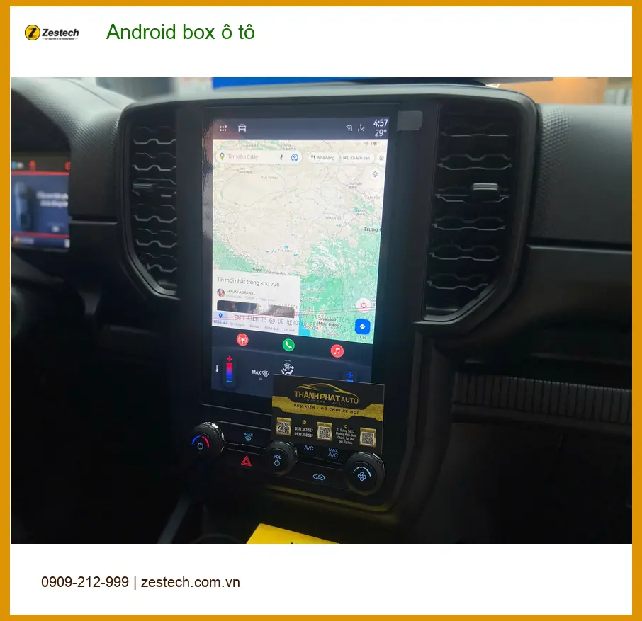 Anh Khang lắp Android box ô tô cho Hyundai Elantra ở Phú Nhuận