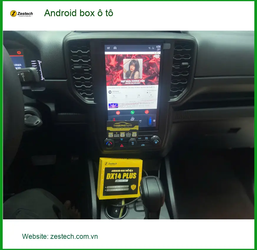 Anh Khang lắp Android box ô tô cho Hyundai Elantra ở Phú Nhuận ảnh thực tế 3