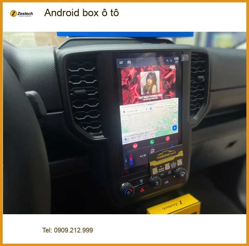 Anh Khang lắp Android box ô tô cho Hyundai Elantra ở Phú Nhuận ảnh thực tế 4