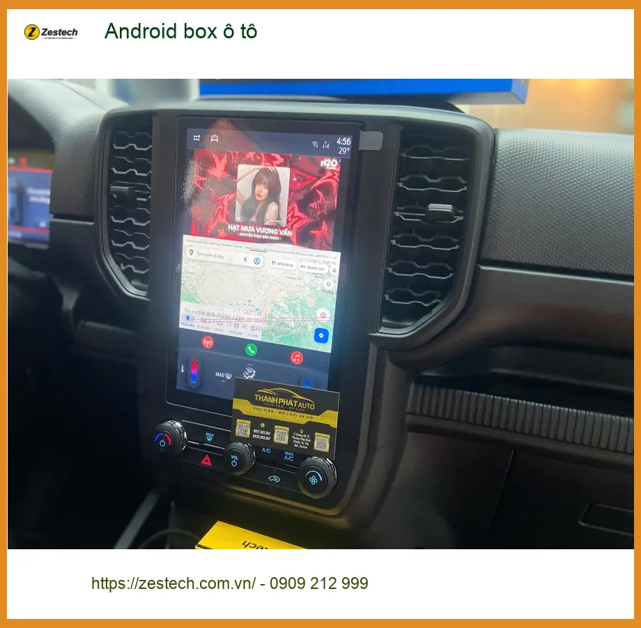 Anh Khang lắp Android box ô tô cho Hyundai Elantra ở Phú Nhuận ảnh thực tế 5