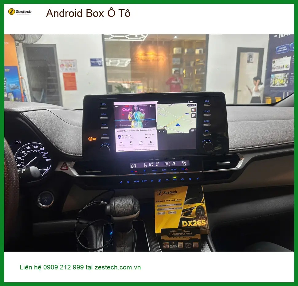 Anh Bách lắp Android Box Ô Tô cho Kia K3 tại Quận 11 biến màn hình zin thành smart TV