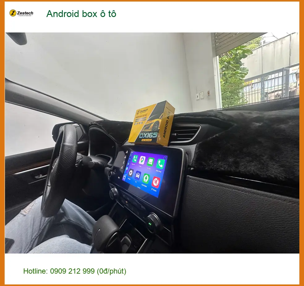 Chú Thành lắp Android box ô tô Honda CR-V tại Quận 10 xem Youtube, định vị
