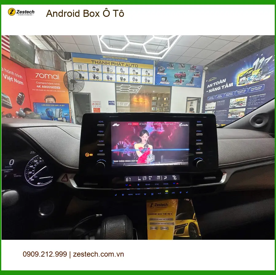 Anh Bách lắp Android Box Ô Tô cho Suzuki XL7 tại Quận 8 nâng cấp tiện ích giải trí ảnh thực tế 3