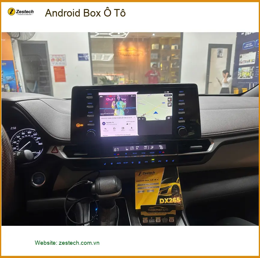 Anh Bách lắp Android Box Ô Tô cho Suzuki XL7 tại Quận 8 nâng cấp tiện ích giải trí ảnh thực tế 4