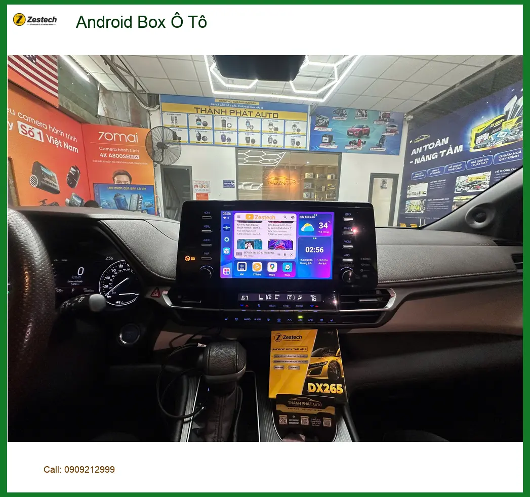 Anh Bách lắp Android Box Ô Tô cho Suzuki XL7 tại Quận 8 nâng cấp tiện ích giải trí ảnh thực tế 5