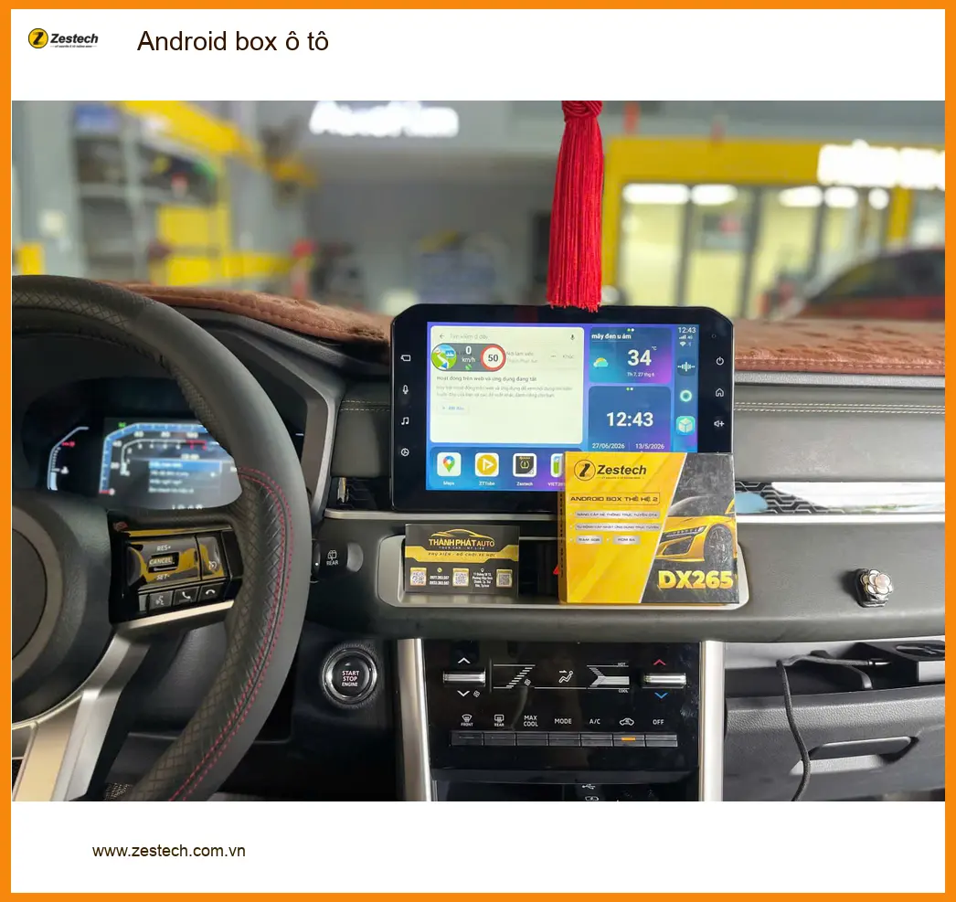 Anh Phong lắp Android box ô tô Honda CRV tại Quận 6 để giải trí khi chờ đón con