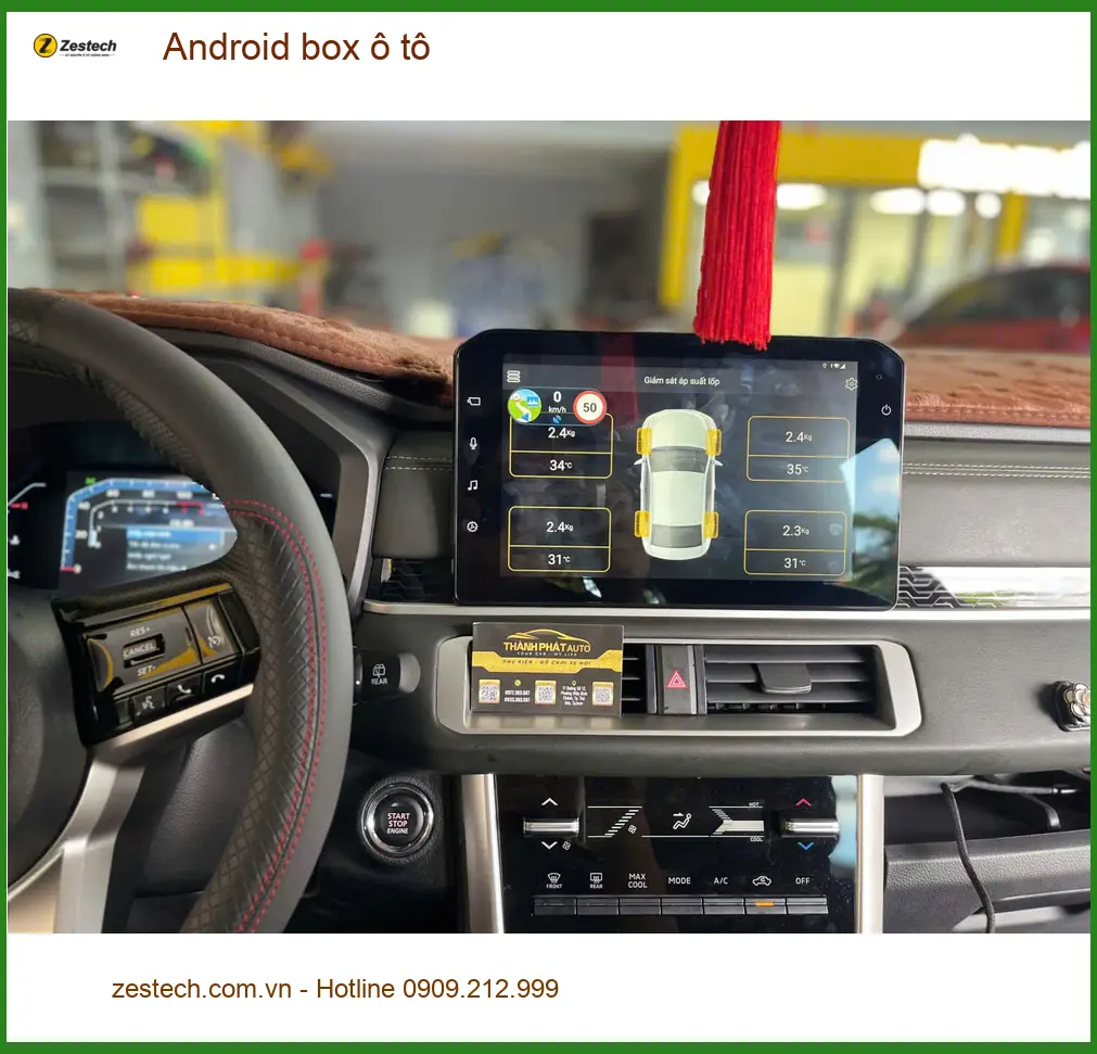 Anh Phong lắp Android box ô tô Honda CRV tại Quận 6 để giải trí khi chờ đón con ảnh thực tế 4
