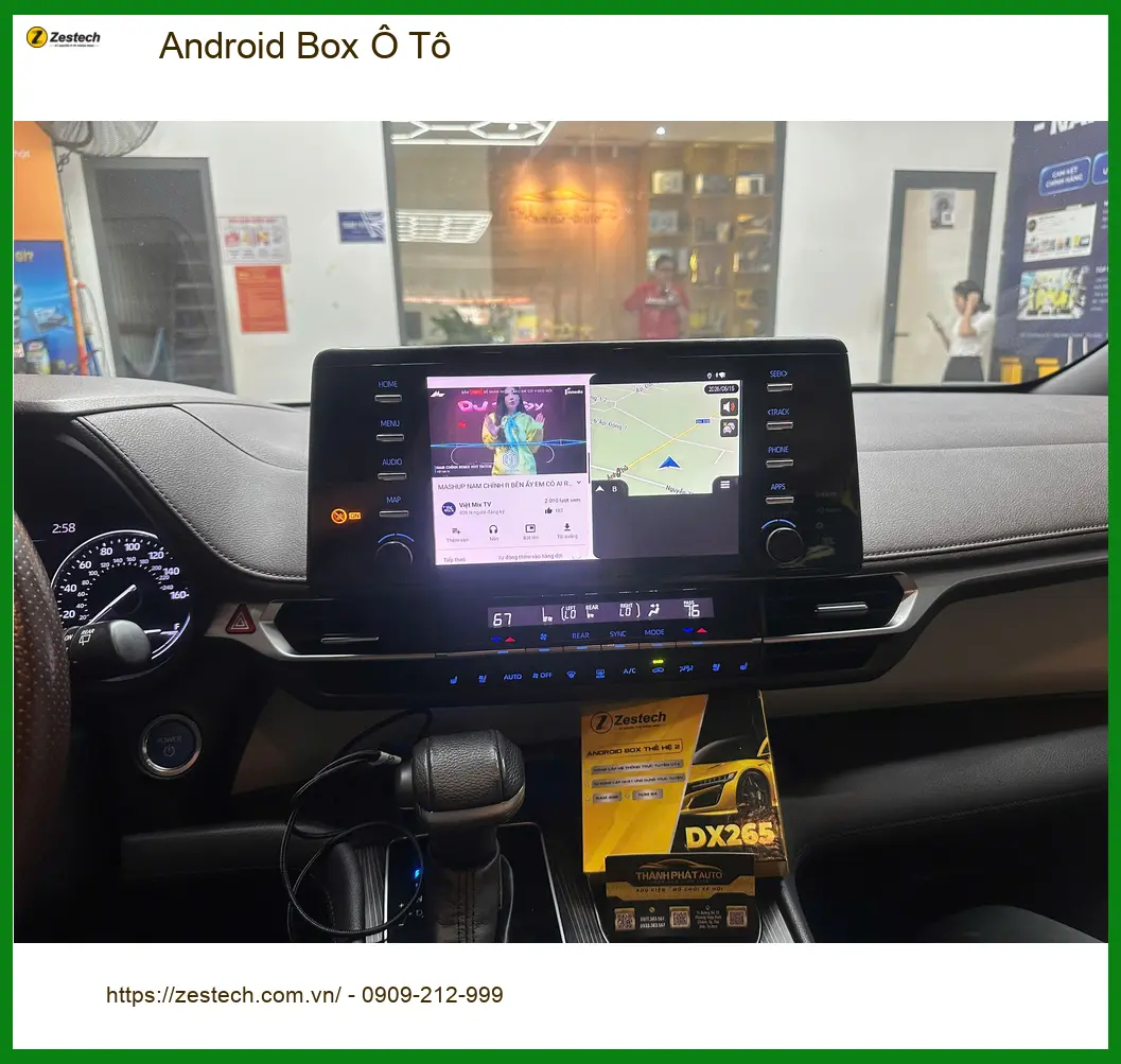 Anh Dũng lắp Android Box Ô Tô cho Kia Carnival tại Quận 12 nâng cao giải trí ảnh thực tế 3
